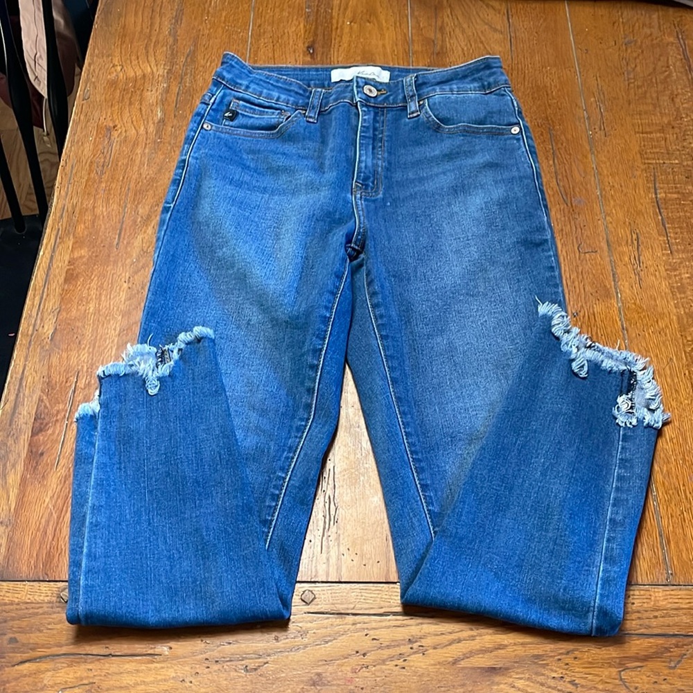Kancan Jeans Size 26 Waist - Fringe Bottom- stretch